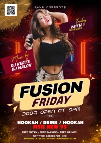 Night Club Flyer A6 template