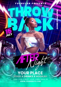 Night Club Flyer A5 template