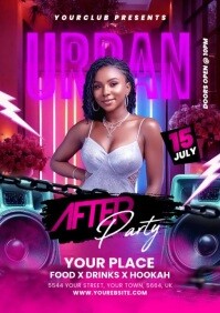 Night Club Flyer A5 template