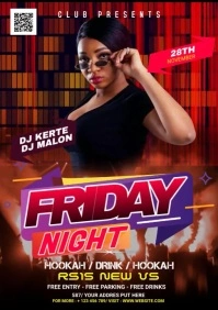 Night Club Flyer A1 template