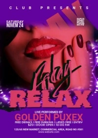 Night Club Flyer A6 template