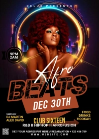 Night Club Flyer A6 template