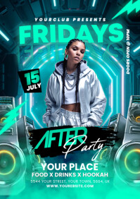 Night Club Flyer A5 template