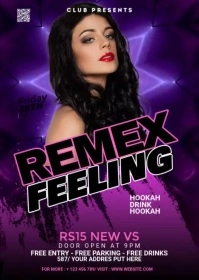 Night Club Flyer A6 template