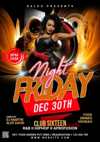 Night Club Flyer A2 template