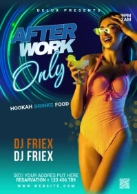 Night Club Flyer A2 template