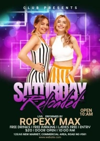 Night Club Flyer A1 template