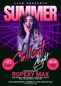 Night Club Flyer A6 template