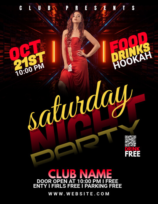 Red Club Flyer Red Club Flyer Background