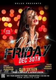 Night Club Flyer A3 template