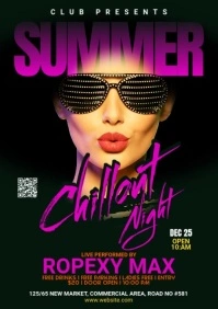 Night Club Flyer A5 template