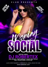 Night club Flyer A6 template