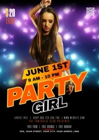 Night Club Flyer A1 template