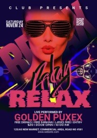 Night Club Flyer A5 template