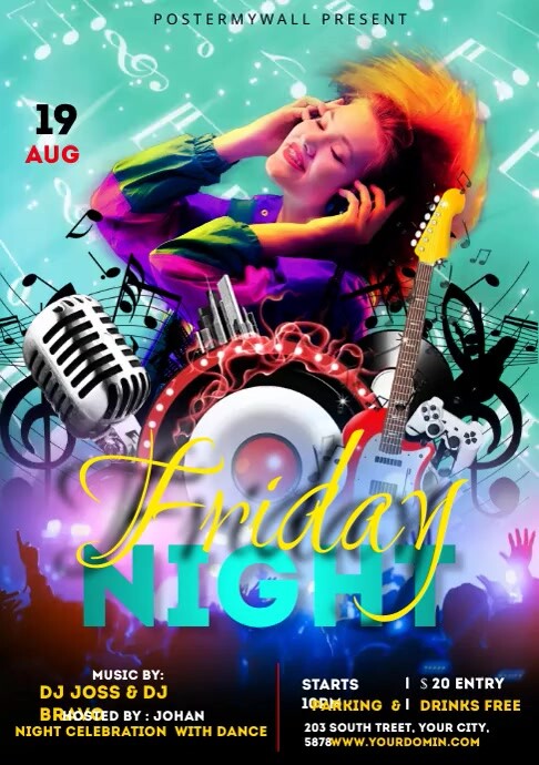 Night Club Flyer Template Postermywall Night Club Flyer Template Postermywall