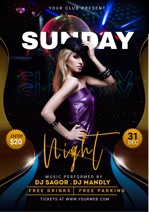 Night Club Flyer Template Postermywall Night Club Flyer Template Postermywall