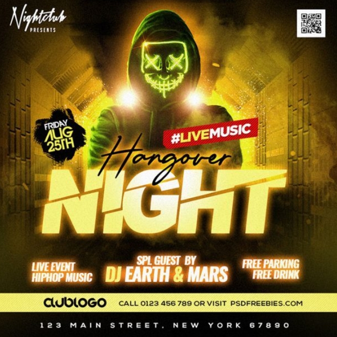 Night Club Instagram Design Template PosterMyWall