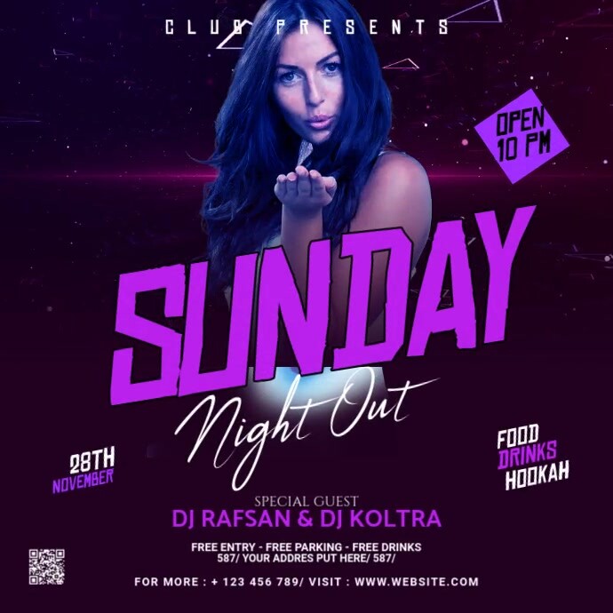 Night Club Instagram Post Template PosterMyWall