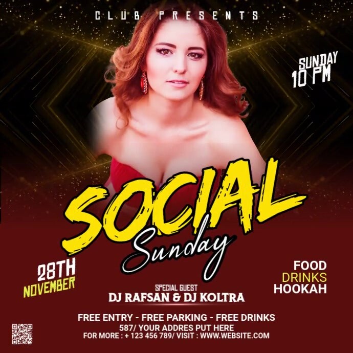 Night Club Instagram Post Template PosterMyWall