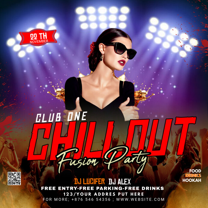 Plantilla de Night Club Instagram Post PosterMyWall