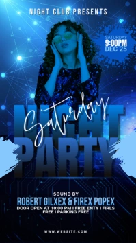 Night Club Instagram Story template