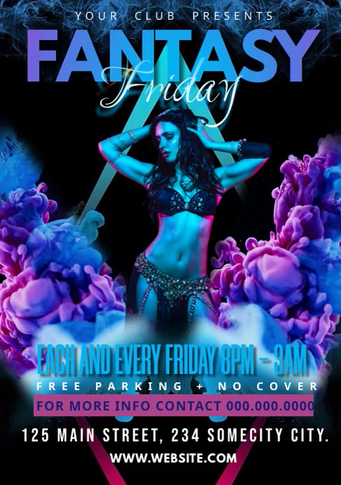 NIGHT CLUB PARTY (1) A1 template