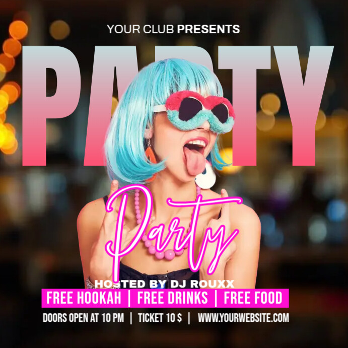 Night Club Party Ads Template | PosterMyWall