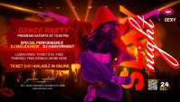 Night Club Party Blog Header template