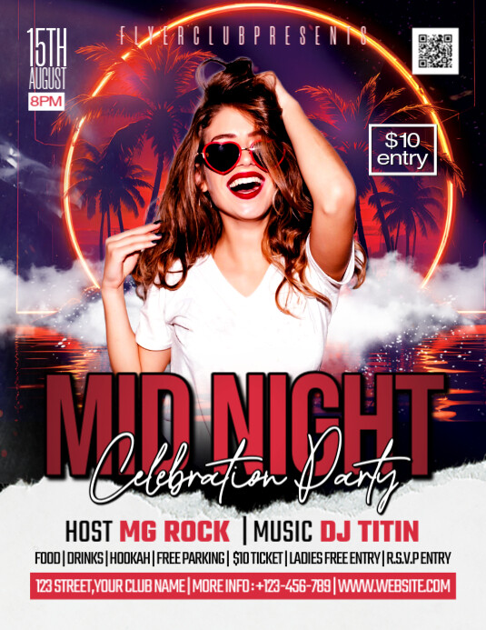 Night Club Party Flyer (US Letter) template
