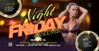 Night Club Party Imagen Compartida en Facebook template
