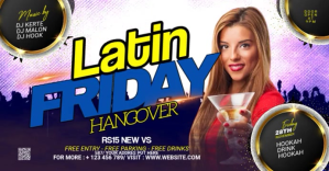 Viola Latin Nightclub Event Facebook Event Cover Template