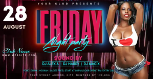 NIGHT CLUB PARTY Anuncio de Facebook template
