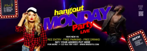Black Night Club Party Tumblr-banner Template