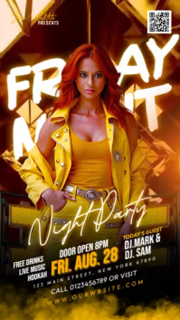 Night Club Party Rolka Instagram template