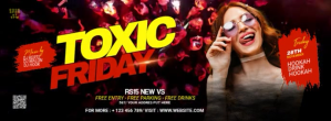 Night Club Party Facebook-coverfoto template