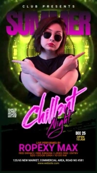 Night Club Party Digital Display (9:16) template