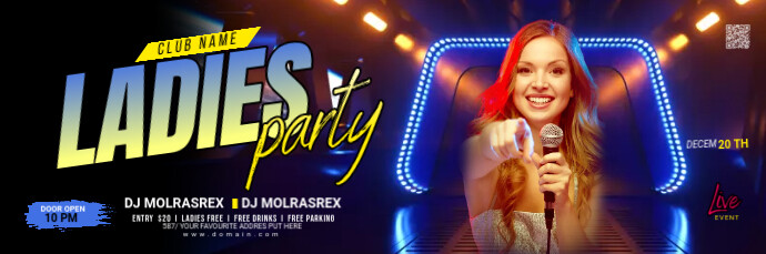 Night Club Party Email Header Template | PosterMyWall