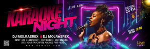 Lilla Karaoke Night Email Header Template