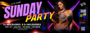 Night Club Party Facebook Cover Photo Facebook-coverfoto template