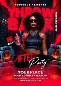 Night Club Party Flyer A5 template