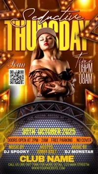 night club party flyer Digital Display (9:16) template