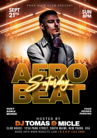 Night Club party flyer A5 template