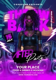 Night Club Party Flyer A5 template