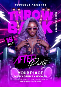 Night Club Party Flyer A5 template