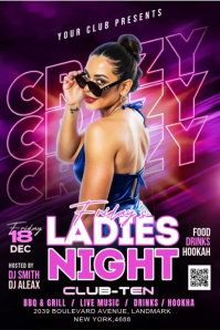 Night Club Party Flyer Affiche template