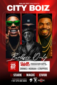 Night club party flyer Poster template