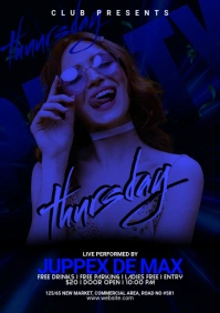 Night Club party flyer A2 template