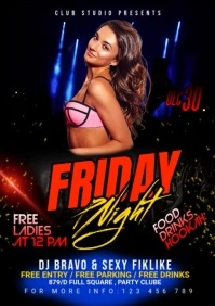 Night Club Party Flyer Template A2