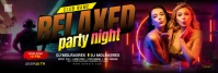Night Club Party LinkedIn Banner template