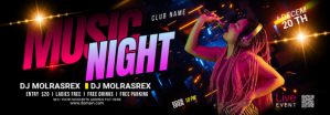 Hitam Music Event Tumblr Banner Template